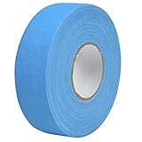 Skyzone Hockeyschlägerband, Sport-Eishockey-Griffband Anti-Rutsch-Stoff-Eishockeyband für Badmintongriff, Tischtennisschläger, Springseil, Golfmast, Tenniskürbisschläger 2,5 cm * 25 m, Blau