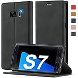 2023 Upgraded für Samsung Galaxy S7 Hülle Leder [Standfunktion] [Premium Leder] Handyhülle für Samsung Galaxy S7 Hülle Klappbar Flip Leder Case Cover Handyhülle Schutzhülle für Samsung S7 Hülle Leder