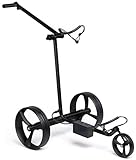 Leisure Golf Elektro Golftrolley Taurus Travel Poliert (Schwarz Matt)