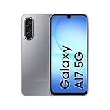 Samsung Galaxy A17 5G AI Smartphone, KI-Handy mit Android, Dünner 7,5-mm-Rahmen, 50-MP-Kamera, 128 GB Speicher, 4 GB RAM, 5.000-mAh-Akku, Gray, 2,5 Jahre Herstellergarantie [Exklusiv auf Amazon]
