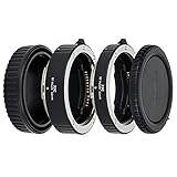 JJC Automatik Makro Zwischenringe (AF) für Makrofotographie 11mm/16mm Set für Canon RF-Bajonett Kameras EOS R100 R Ra RP R3 R5 R5c R6 R6II R7 R8 R10 R50 usw. und RF Bajonett Objektiv