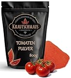 800g Tomatenpulver von Krautschmaus, Tomatengewürz, getrocknete Tomaten Pulver, Premium Tomaten gemahlen,Gewürz ohne Zusatzstoffe