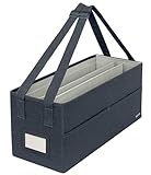 Leitz Desk Sharing Arbeitstasche aus Stoff für hybrides und mobiles Arbeiten, Faltbare Laptop-Tasche & Aufbewahrungstasche für Büro & Laptop-Zubehör, Hot Desking Bag mit Tragegriffen, Grau, 64440089