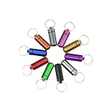 Tablettenbehälter aus Aluminium, wasserdicht, für unterwegs, 10 Stück (10 Farben)