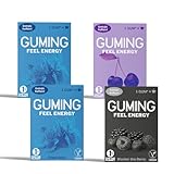 GUMING 40x Energy Kaugummi mit 60mg Koffein/Gum, Guarana,...