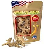 American Wisconsin Ginseng – kleine lange Wurzel, Premiumqualität, Panax-Ginseng, stärkt die Immunität des Körpers, Energie für Männer und Frauen (kleiner 118 g Beutel)