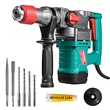 HYCHIKA Bohrhammer mit Sicherheitskupplung, Schlagbohrmaschine SDS-Plus für Beton, 4400 BPM 790 RPM Abbruchhammer, 900W Schlagbohrer Bohrhämmer