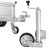 AUTOLIGHT 24 Schwerlast Stützrad 500 kg vollautomatik Ø 60 mm – Stützrad mit Anbauflansch & Vollgummireifen – Automatik-Stützrad mit Stahlfelge & Schmiernippel – ideal für Anhänger Wohnwagen Trailer