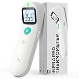 Fieberthermometer Kontaktlos für Baby und Erwachsene, Digitales Stirnthermometer Infrarot-thermometer mit Sofortiger, Genauer Ablesung, Fieberalarm