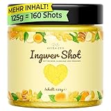 Ingwer Shot, für bis zu 160 fruchtig scharfe Ingwer Kurkuma...