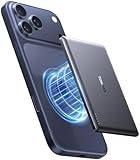 TORRAS MiniMag Ultra Slim Powerbank für Magsafe, 18W Schnellladen 5000mAh Magnetische Powerbank Klein, Wireless Externe Akkupack mit USB-C-Kabel für iPhone 17 Pro Max/Air/16/15/14/13/12, Grau Titan.