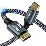 CABNEER 8K HDMI 2.1 Kabel 4m, HDMI Kabel Ultra Hoch Geschwindig 48Gbps 8K@60Hz 4K@120Hz 2.2/2.3 eARC HDCP Dolby HDR - Kompatibel mit HDTV, Laptop, Xbox, PS5 Switch, etc.