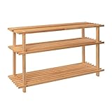 axentia Schuhregal, Tannenholz, holzfarben, ca. 77 x 45 x 26 cm