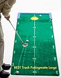 Best Track Puttingmatte Large, Putting-Cup, Mattenwischer, 2er-Set Unterlegkeile