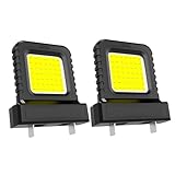 LED Arbeitsleuchte, LED Arbeitslicht für Alle Akkus, Hohe Helligkeit, Flutlicht für Elektrowerkzeuge, Wasserdicht, Flutlicht für Baustelle, Werkstatt, Elektriker, Camping und Autoreparatur (2 Stück)