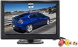 Padarsey 5 Inch Zoll TFT LCD Car Color Rear View Monitor Screen for Parking Rear View Backup Camera with 2 Optional Bracket(Sauger Mount und Normal Adhesive Stand)