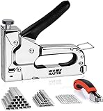 NEU MASTER Handtacker Set - Tacker für Holz 3 in 1 Tackerpistole mit 2000 Klammern und Klammerentferner für Tischlerei, Dekoration, Befestigung