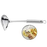 WMF Profi Plus Saucenlöffel 28 cm, Soßenkelle mit Schnaupe, Soßenlöffel Cromargan Edelstahl teilmattiert, Suppenkelle spülmaschinengeeignet