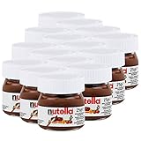 Ferrero Nutella Kleines Mini Design Glas 15er Set a 25g, Brotaufstrich, Nussnugatcreme, Schokoladen Auftrich