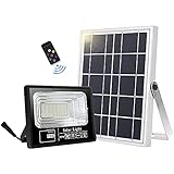 AidSci Solarstrahler für den Außenbereich, Solarlampe mit 49 superhellen LEDs, 6000 mAh Akku, Solarpanel-Licht, gesteuert, IP66, wasserdicht, solarbetriebene Außenleuchte für den Garten, Energieklass
