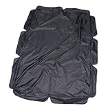 ifundom Schaukelabdeckung Gartenschwung Abdeckungen für Gartenmöbel Outdoor-Terrassenschaukel Hängematte Schatten Schaukel Windschutz -Schwung -Baldachin Black