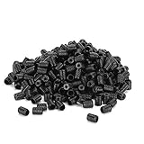Verstellbare Elastische Kordelschnalle 400 Stück Silikon-Plug-Maskenschnalle Elastizität Ohrriemen-Einstellschnalle (Schwarz)