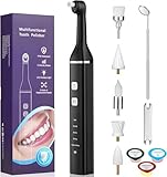 Zahnsteinentferner Zahnpolierer mit 5 Köpfen und 3 Polierpasten Zahnsteinentferner Menschen und Haustiere mit LED-Licht IPX6 Wasserdicht Wirksame Zahnaufhellung & Zahnreinigung