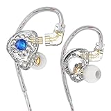 JUJNE In-Ear-Monitore Kopfhörer Ohrhörer 11 mm PET-Verbundmembran Dynamischer Ohrhörer 3,5 mm Transparent Ohne Mikrofon