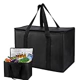 Jextou Isolierte Lunchtasche, Isoliertaschen für die Lebensmittellieferung - Große 65L-70L Lunch-Kühltasche mit rutschfestem Griff - Lunchtasche für Damen und Herren, isolierte Lunchbox für Schule,