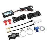 CFTGIW 4 In der Öltemperaturzeitspannungsmesser LCD Digitale Anzeige DC12V für Motorrad M20X1.0 Temperatursteigerungstemperaturmesser Temperatur -Temperaturmesser (M16*1,5)