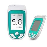 Amhuui Analysator für Harnsäure, Blutzucker, Cholesterin, mit Speicherfunktion, automatischer Temperaturkorrektur, großem Bildschirmdesign, einfach zu bedienen für den Heimgebrauch