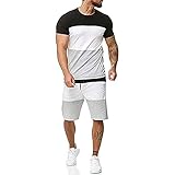 WANGTIANXUE Herren Shorts Sommer Baumwolle Cargo Shorts Chino Laufshorts Einfarbig Locker Cargohose mit Taschen Sommerhose Regulär Fit Sporthose Elastischer Bund Freizeithose für Männer