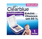 Clearblue Kinderwunsch Fertilitätsmonitor, Ovulationstest / Fruchtbarkeitstest für Frauen, 1 Touchscreen-Monitor, Zykluscomputer Eisprung, 89% erhöhte Chance schwanger zu werden