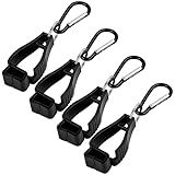 Handschuhe Halter Handschuh Clips Halter 4 Stück Grabber Halter für Arbeitshandschuh Tarp Clip mit Karabinerhaken Multifunktionaler Anti-Verlust-Handschuhclip Leichter Praktischer Handschuh Klemme