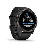 Garmin Venu 2 – GPS-Fitness-Smartwatch mit ultrascharfem 1,3“ AMOLED-Touchdisplay, umfassenden Fitness- und Gesundheitsfunktionen, über 25 vorinstallierte Sportarten, Garmin Music und Garmin Pay