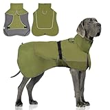 WUFANC Hundemantel Wasserdicht - Reflektierende Hundejacke mit Verstellbarem Verschluss für alle Jahreszeiten - Komfortabler Schutz für Ihren Hund bei Indoor Outdoor Aktivitäten