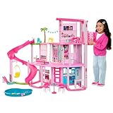 Barbie Traumvilla, 3-stöckiges Barbie-Haus mit 10...