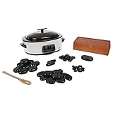 Hot Stone Hotstone Massagesteine Set klein inkl. Wärmegerät und 45 Steinen