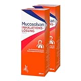MUCOSOLVAN® Inhalationslösung 2 x 100 ml - Schleimlösung für Vernebler bei Husten: Löst den Schleim, erleichtert das Abhusten & befreit die Bronchien