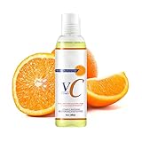 VC-Massageöl für den Körper,Vitamin C Aufhellen des Öl für das, 100ml Körper Massage öl Zur Aufhellung der Hautfarbe, Feuchtigkeit Spendende Feuchtigkeit Spendende,Anti-Aging-Vitamin-C-Serumöl