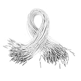 Holibanna 50 Stück Elastische Stachelschnüre für DIY Masken und Hüte Flexible Gummibänder mit Metallenden zum Basteln Binden und Dekorieren Handwerkliches Zubehör für Erwachsene