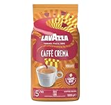 Lavazza, Caffè Crema Vibrante, Kaffeebohnen, Ideal für Espresso-Kaffeemaschinen, mit Aromanoten von Kakao und Schokolade, Arabica und Robusta, Intensität 5/10, Mittlerer Röstgrad, 1 kg