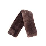 Merauno® Lammwolle Gurtschoner Sattelgurtschoner aus echtem Merino Lammfell, idealer Schutz für den Sattelgurt und Ihr Pferd, Länge 50 60 70 91cm, in Natur, Schwarz, Braun, Anthrazit