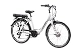 F.lli Schiano E-Moon 26 Zoll E-Bike, City Elektrofahrrad für Damen Herren, Pedelec mit 250W Motor und Shimano 7-Gang-Getriebe