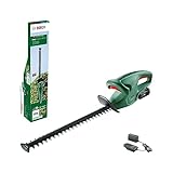 Bosch Akku Heckenschere EasyHedgeCut 18-45 (1 Akku 2,0 Ah, 18-Volt-System, Messerlänge 45 cm, im Karton)