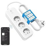 Eightree Smart Wlan Steckdosenleiste mit 3 AC-Anschlüsse,...