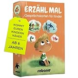 Erzählkarten für Kinder - 150 kindgerechte Fragen I Geschenk zur Stärkung der Eltern-Kind-Beziehung & für mehr Achtsamkeit I Lernspiel & Geschenk für Mädchen und Junge I Spiele ab 6,7, 8, 9 Jahre