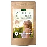 Premium Mentholkristalle aus 100% reinem Minzöl | Für bis zu 80 Aufgüsse | BIO-Qualität Kristalle für die Sauna/Saunaaufguss (100 g) | Sauna Geschenk | Via Nordica |