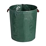 Mülleimer für die Küche, 120/272/300/400/500 l, robuste Gartenabfallsäcke, wasserdicht, wiederverwendbar, Aufbewahrungsbeutel mit 4 Griffen, große Kapazität, Outdoor-Mülleimer für Büro (300 l)