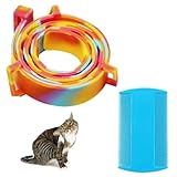 Cutiolly Flohschutz Halsband für Hunde,Zeckenschutz für Hunde,Zeckenhalsband für Katzen,Flohhalsband für Katze,Zeckenhalsband Flohhalsband gegen Zecken Flöhe,Wasserdicht und Verstellbar,mit Kamm